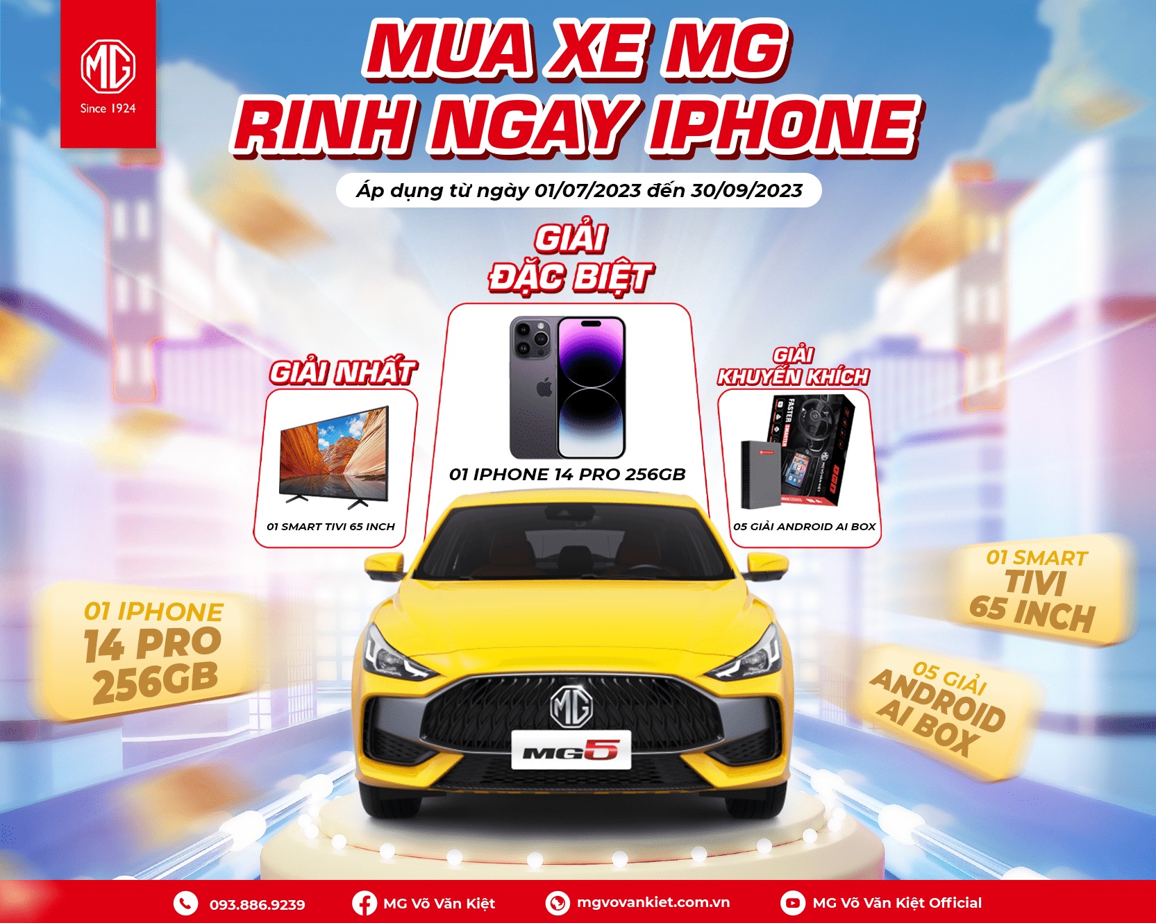 Chương trình khuyến mãi tháng 7 dành cho khách hàng MG